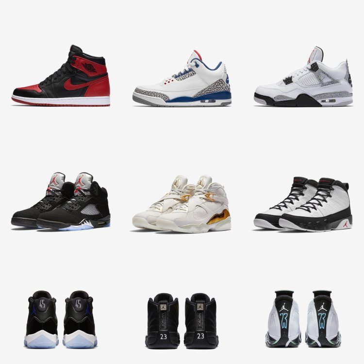 Air Jordan Past Release Dates Shoe List